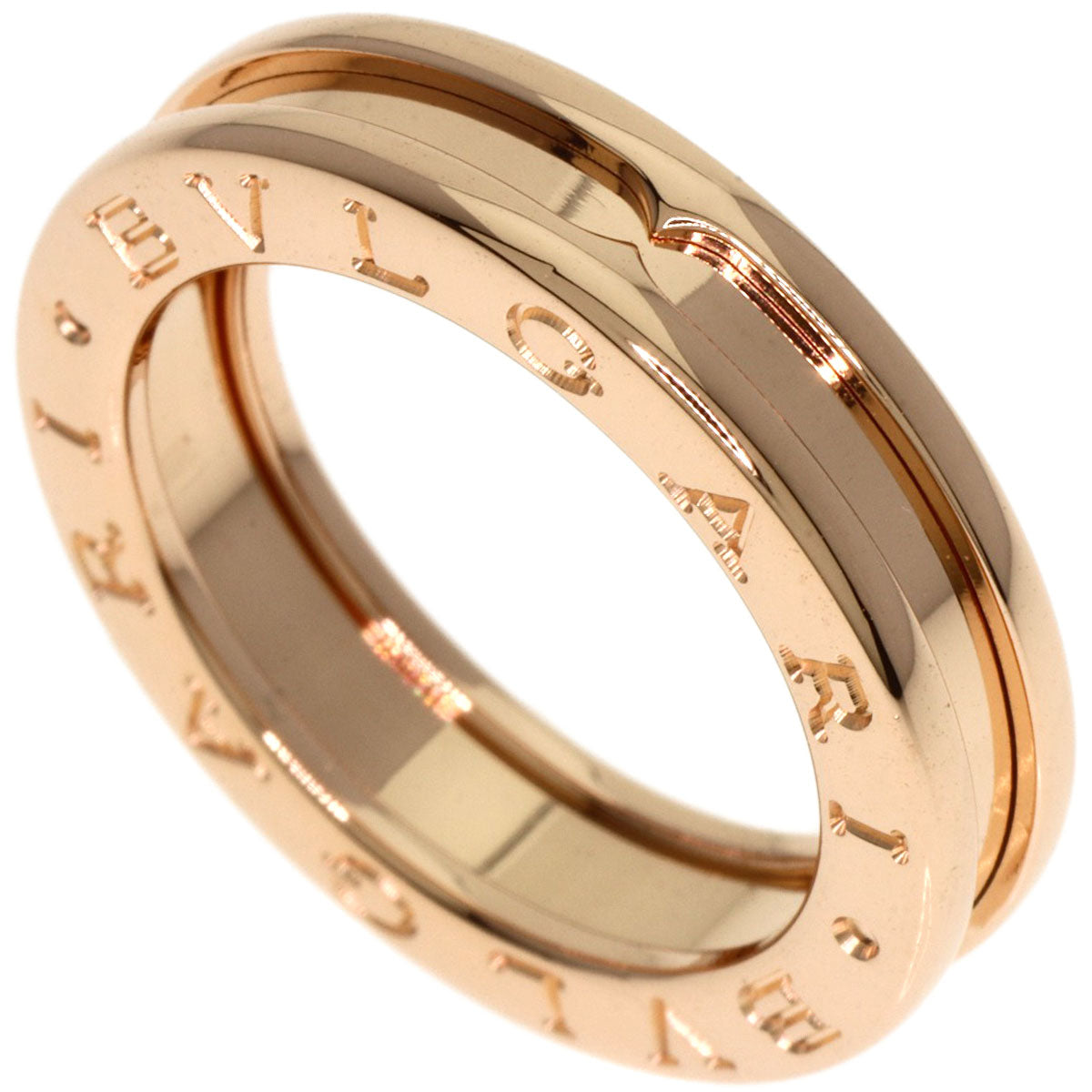 BVLGARI B.zero1 1 band #50 Ring K18 Pink Gold Ladies [Used]