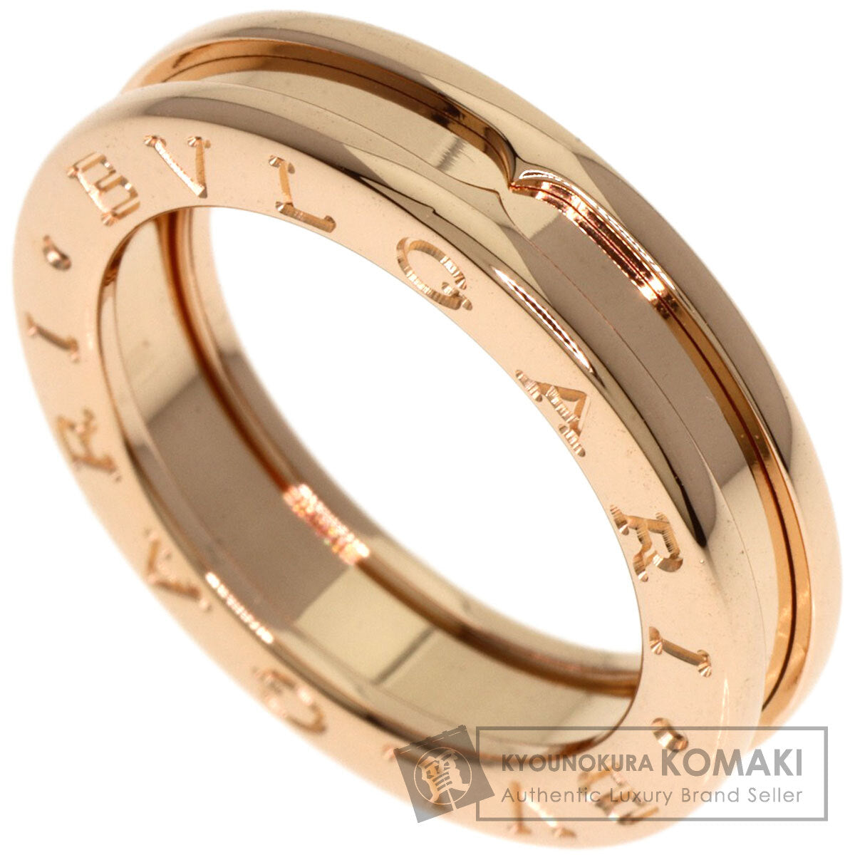 BVLGARI B.zero1 1 band #50 Ring K18 Pink Gold Ladies [Used]