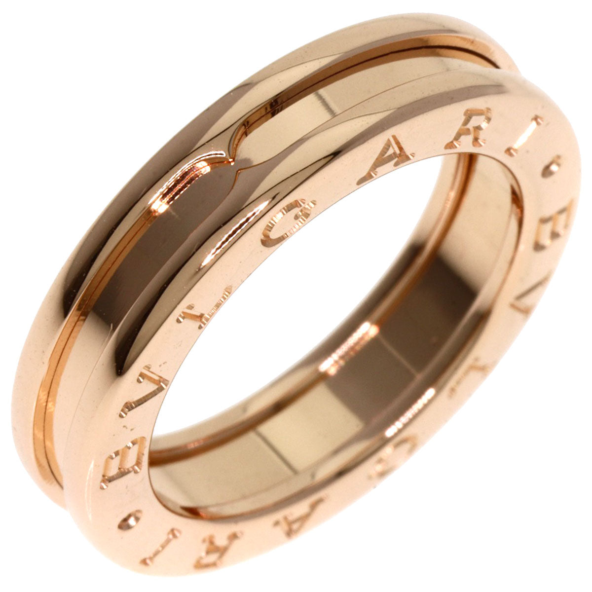 BVLGARI B.zero1 1 band #50 Ring K18 Pink Gold Ladies [Used]