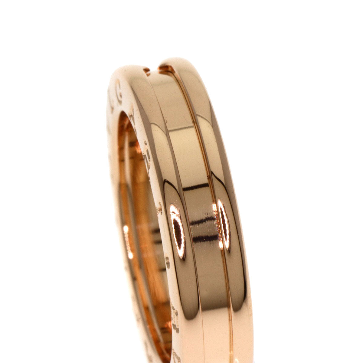 BVLGARI B.zero1 1 band #50 Ring K18 Pink Gold Ladies [Used]