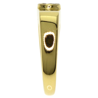 Dior CD logo Diamond Ring K18 Yellow Gold Ladies [Used]