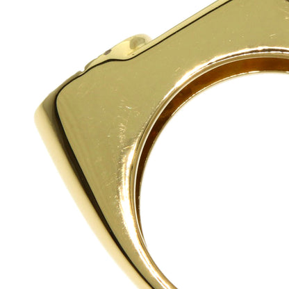 Dior CD logo Diamond Ring K18 Yellow Gold Ladies [Used]