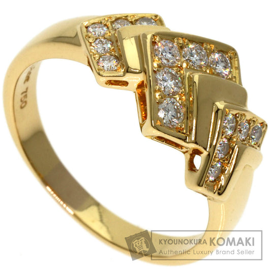 CHRISTIAN DIOR Diamond Ring K18 Yellow Gold Ladies [Used]