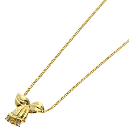 Dior 3P Diamond Necklace K18 Yellow Gold Ladies [Used]