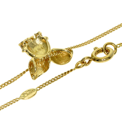 Dior 3P Diamond Necklace K18 Yellow Gold Ladies [Used]