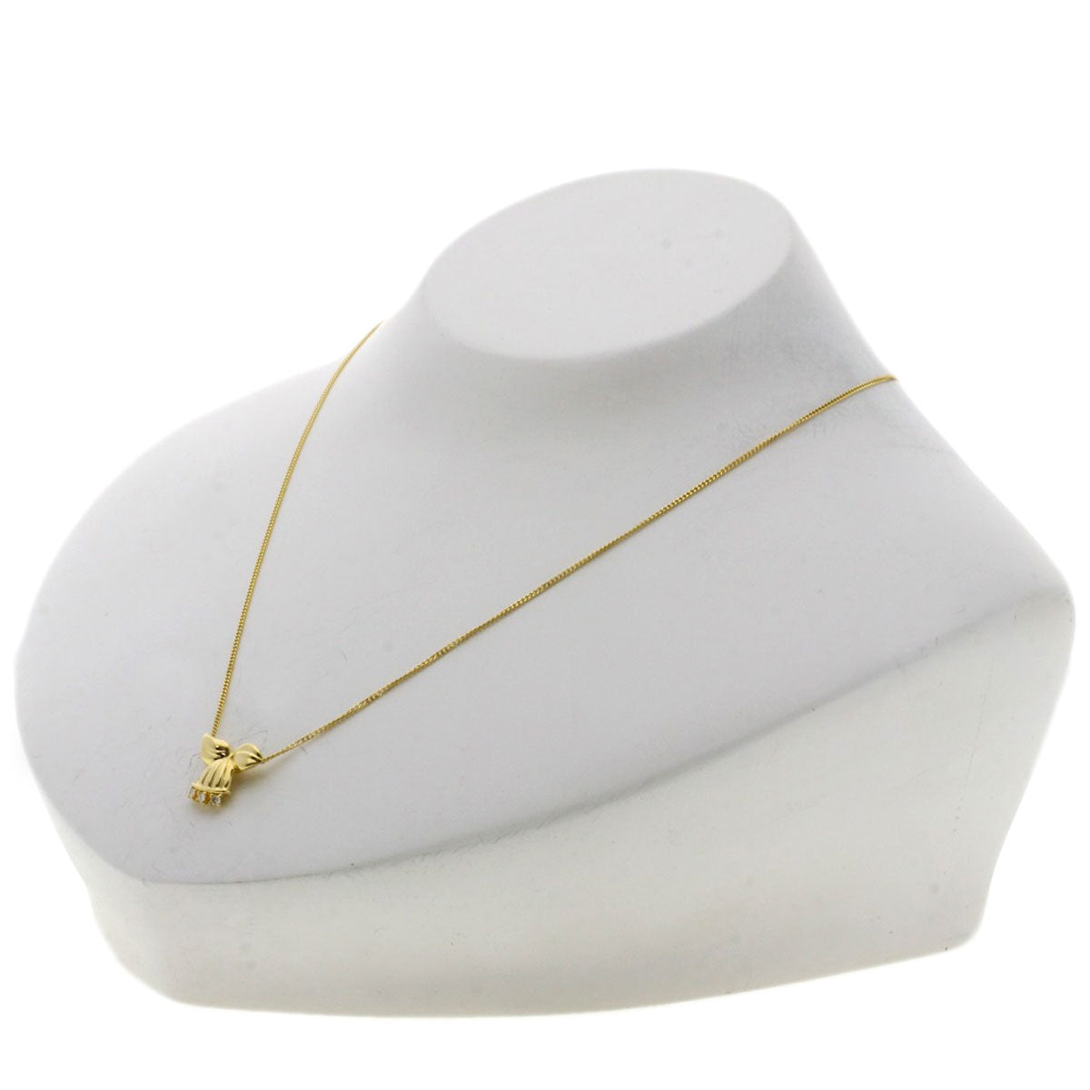 Dior 3P Diamond Necklace K18 Yellow Gold Ladies [Used]
