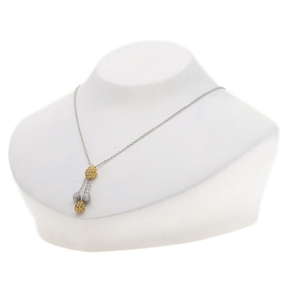 Queen Yellow sapphire Diamond Necklace K18 Yellow Gold K18 White GoldLadies [Used]