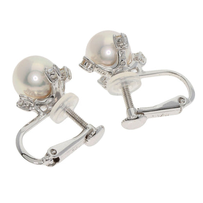 TASAKI Pearl Pearl Diamond Earring K18 White Gold K14WGLadies [Used]