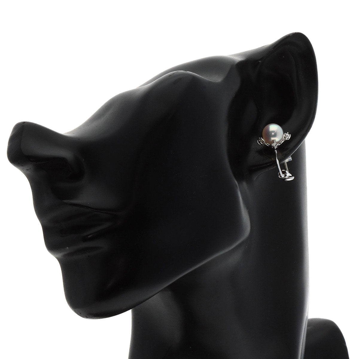 TASAKI Pearl Pearl Diamond Earring K18 White Gold K14WGLadies [Used]