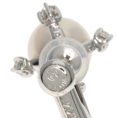 TASAKI Pearl Pearl Diamond Earring K18 White Gold K14WGLadies [Used]