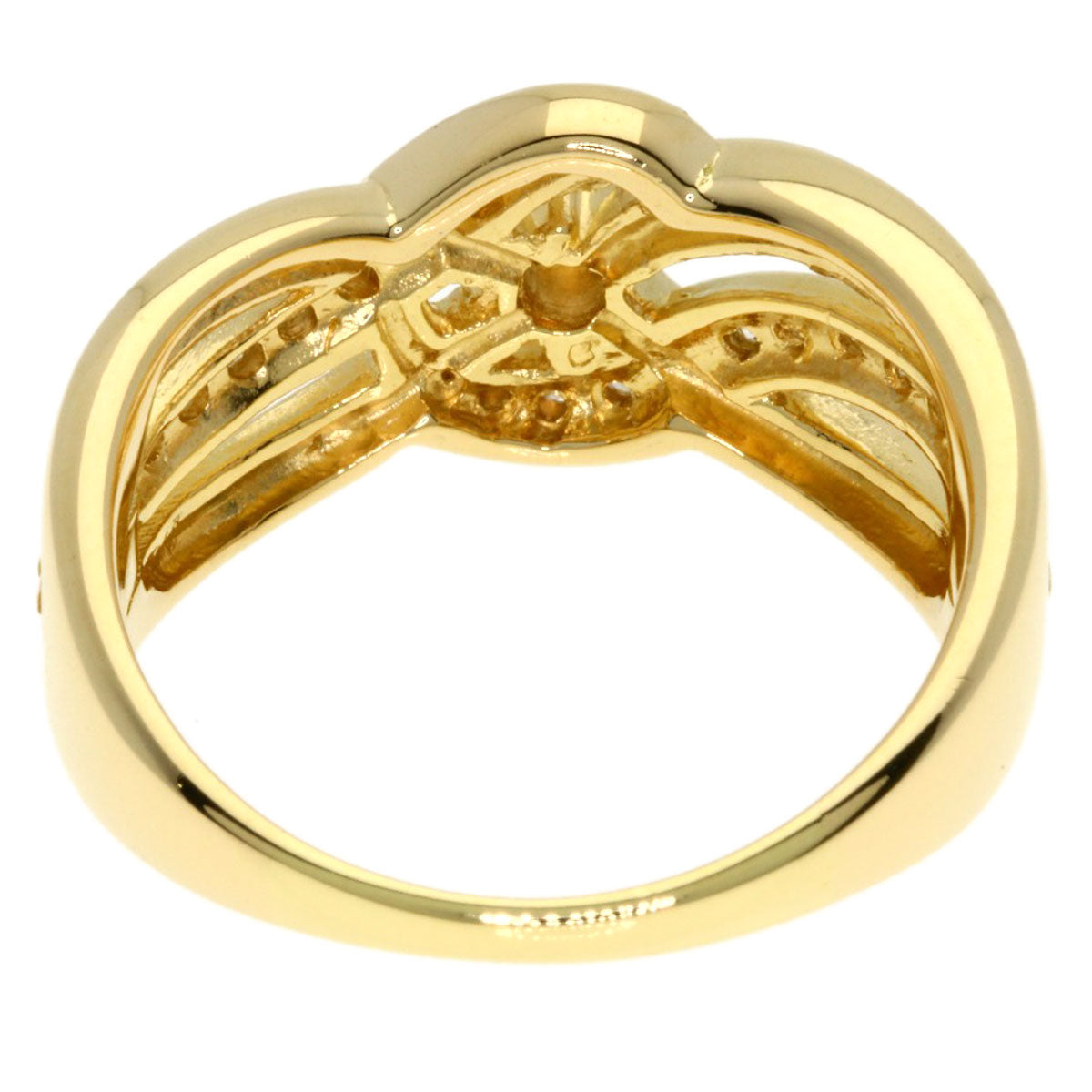 TASAKI Diamond Ring K18 Yellow Gold Ladies [Used]