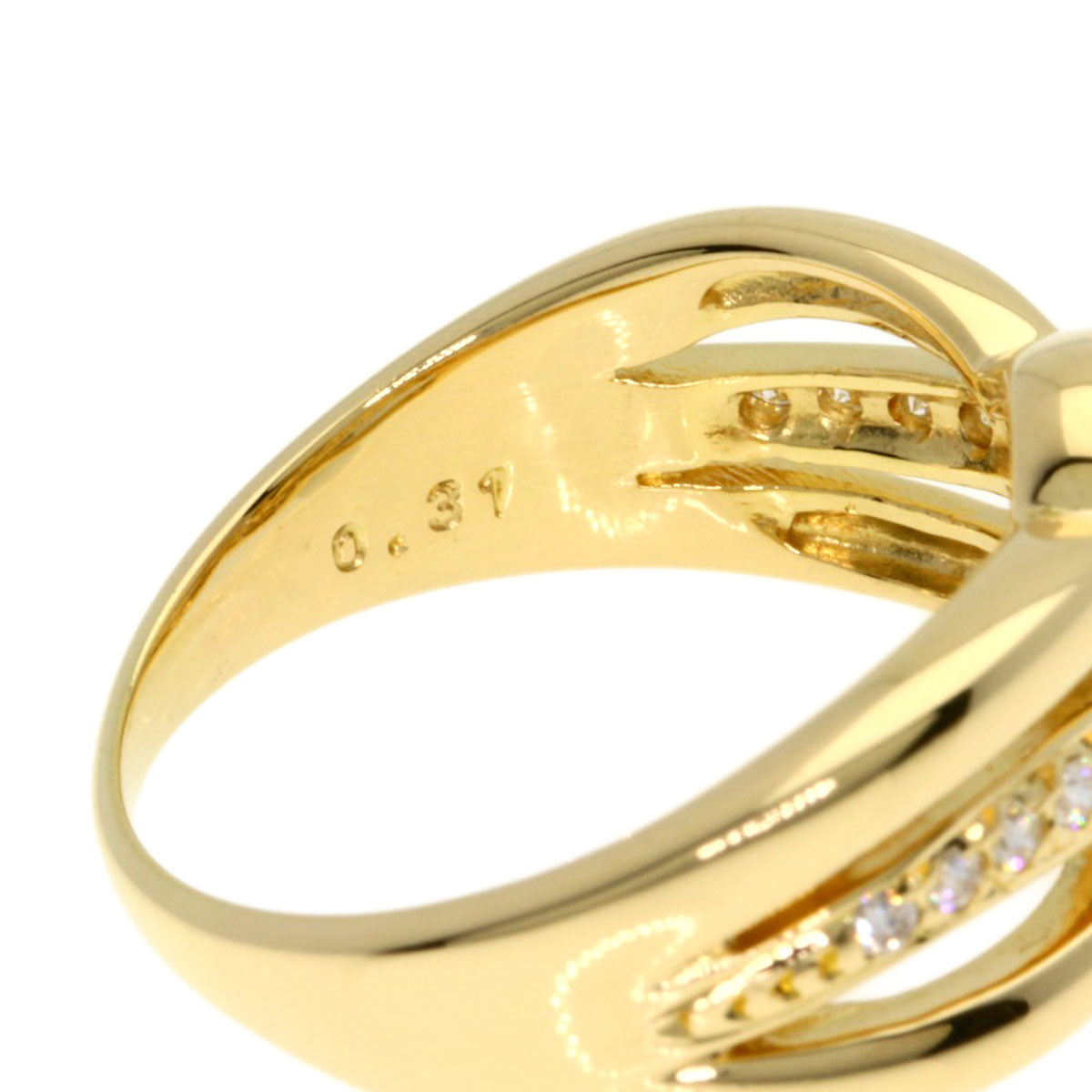 TASAKI Diamond Ring K18 Yellow Gold Ladies [Used]