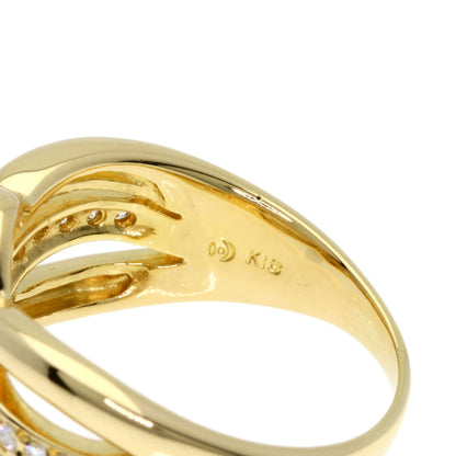 TASAKI Diamond Ring K18 Yellow Gold Ladies [Used]