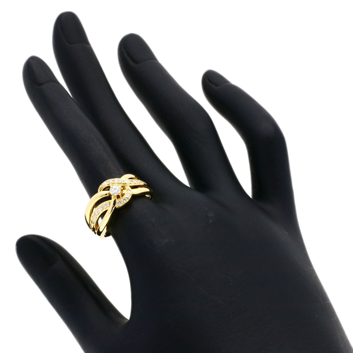 TASAKI Diamond Ring K18 Yellow Gold Ladies [Used]