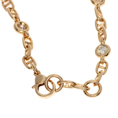 HERMES Shane Dunkle Punk Diamond Bracelet K18 Pink Gold Ladies [Used]