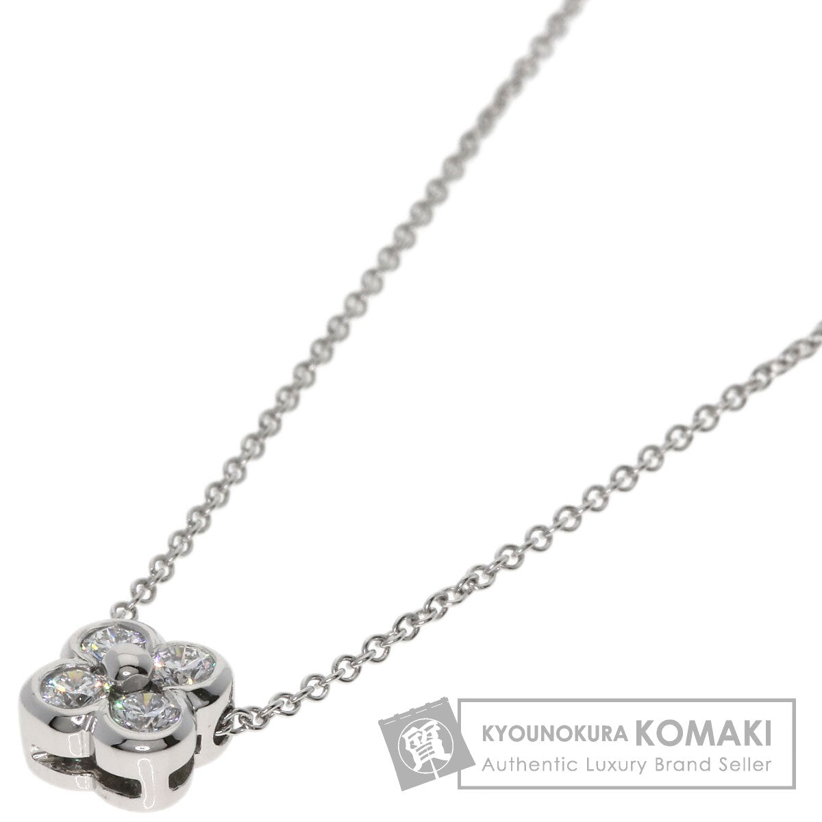 TIFFANY&Co. Bezel set Diamond Necklace Platinum PT950 Ladies [Used]