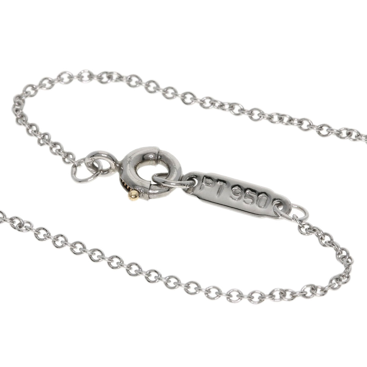 TIFFANY&Co. Bezel set Diamond Necklace Platinum PT950 Ladies [Used]