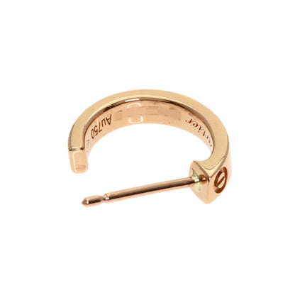CARTIER mini love earring K18 Pink Gold Ladies [Used]