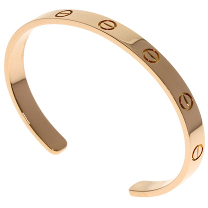 CARTIER Open LOVE Bracelets #17 Bracelet K18 Pink Gold Ladies [Used]