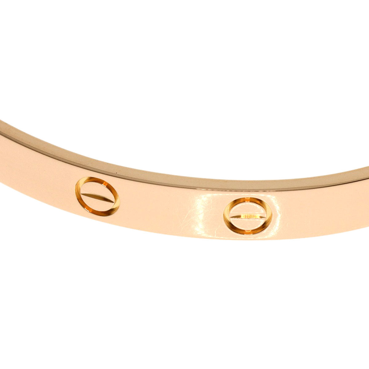 CARTIER Open LOVE Bracelets #17 Bracelet K18 Pink Gold Ladies [Used]