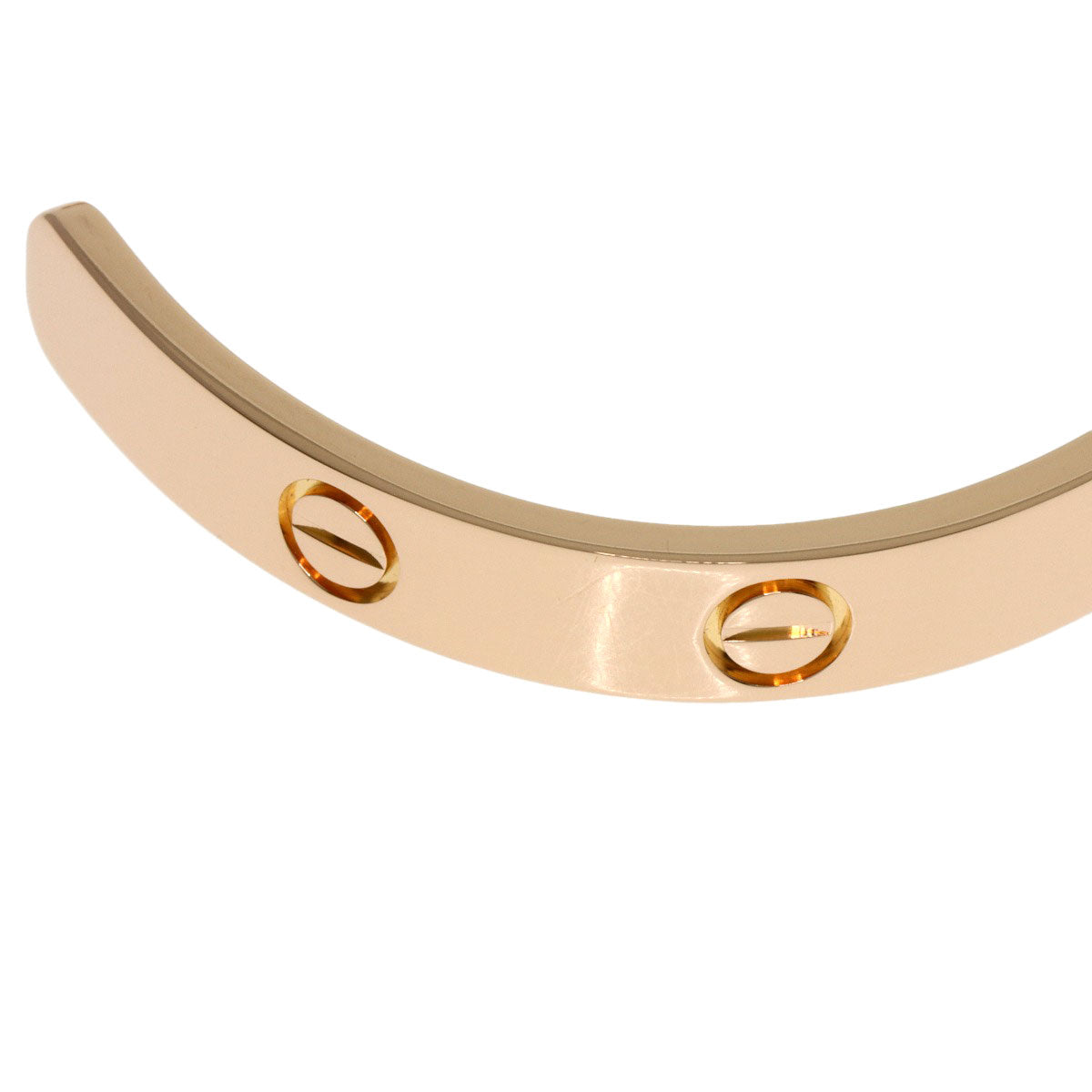 CARTIER Open LOVE Bracelets #17 Bracelet K18 Pink Gold Ladies [Used]