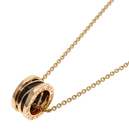 BVLGARI B.zero1 Legend Black Ceramic Necklace K18 Pink Gold Ladies [Used]