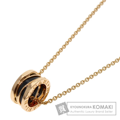BVLGARI B.zero1 Legend Black Ceramic Necklace K18 Pink Gold Ladies [Used]