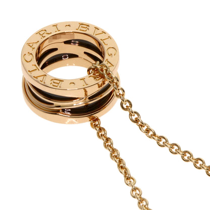 BVLGARI B.zero1 Legend Black Ceramic Necklace K18 Pink Gold Ladies [Used]