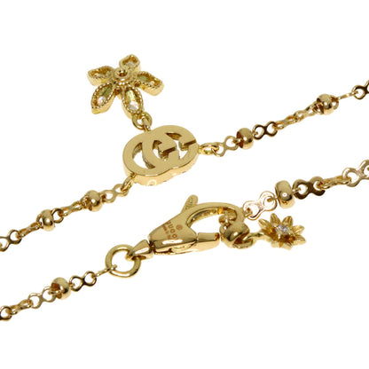 GUCCI Flora Diamond Necklace K18 Yellow Gold Ladies [Used]
