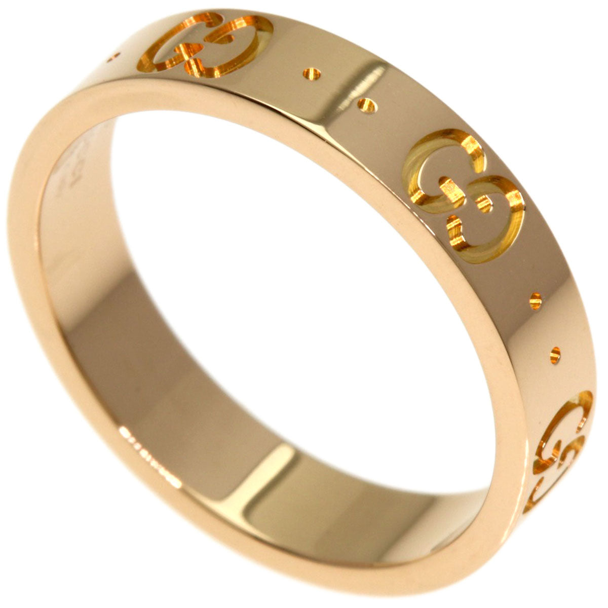 GUCCI Icon # 11 Ring K18 Pink Gold Ladies [Used]