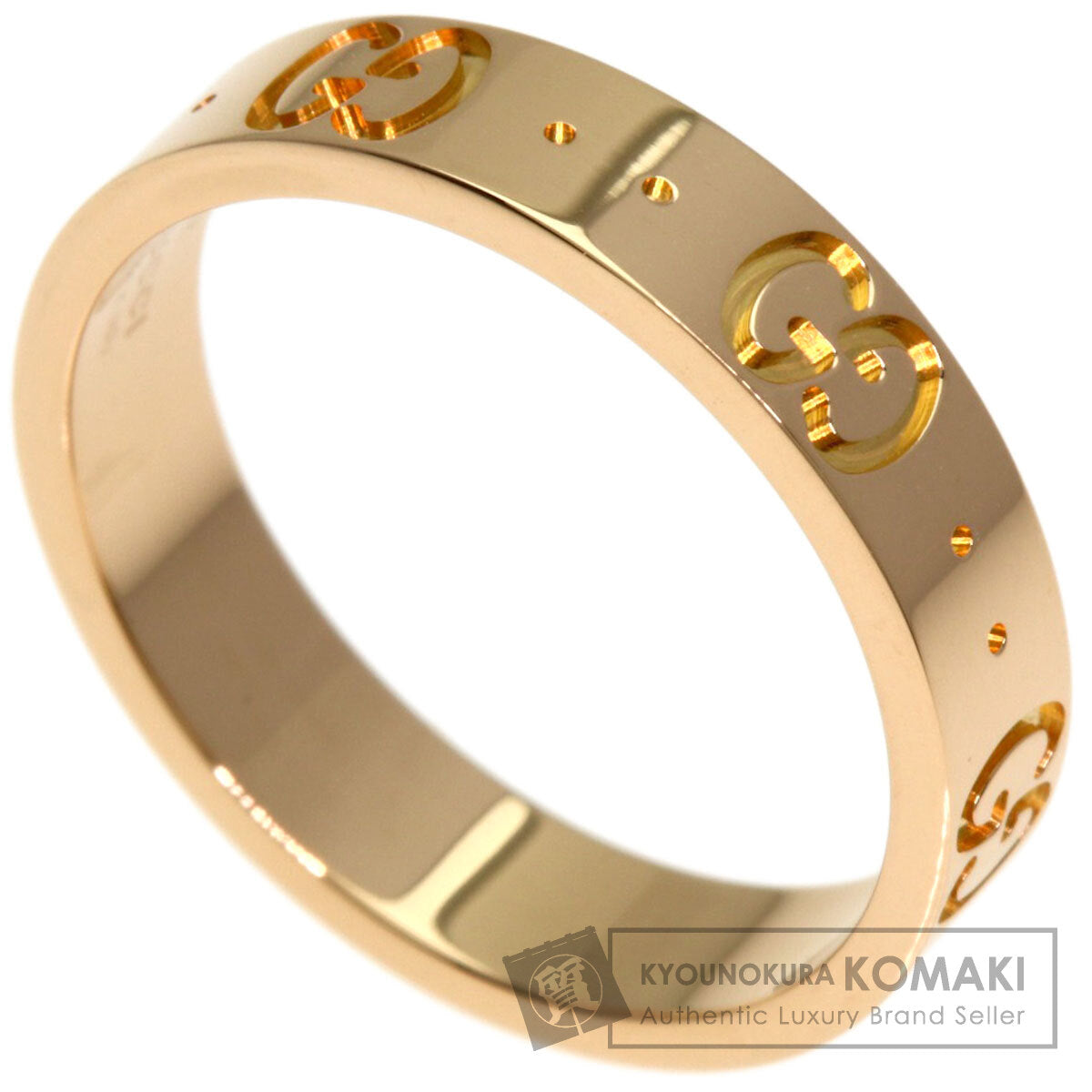 GUCCI Icon # 11 Ring K18 Pink Gold Ladies [Used]