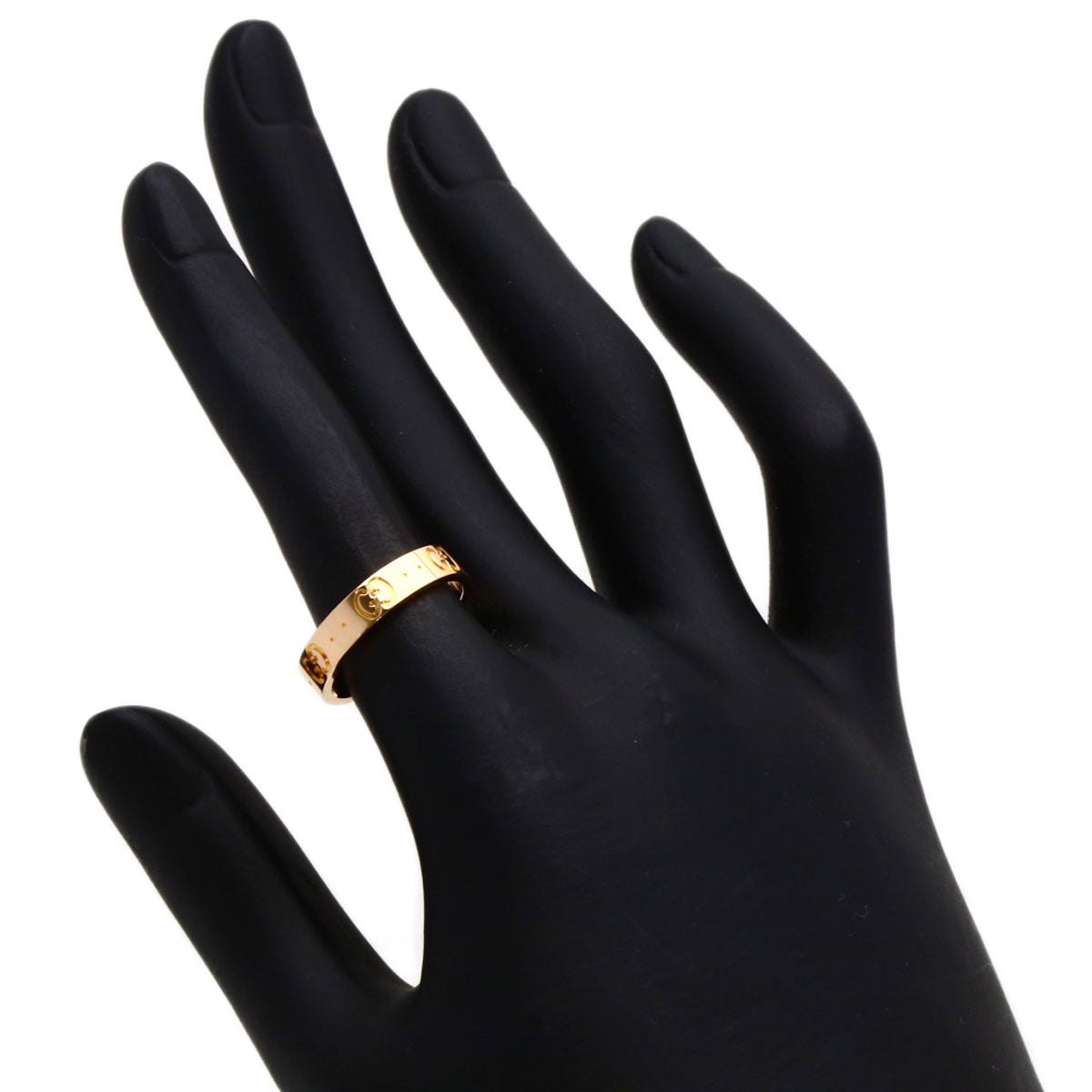 GUCCI Icon # 11 Ring K18 Pink Gold Ladies [Used]