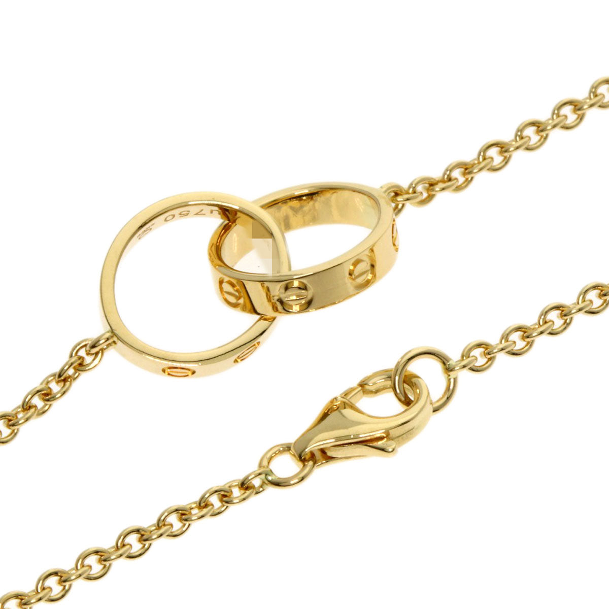 CARTIER Baby love Necklace K18 Yellow Gold Ladies [Used]