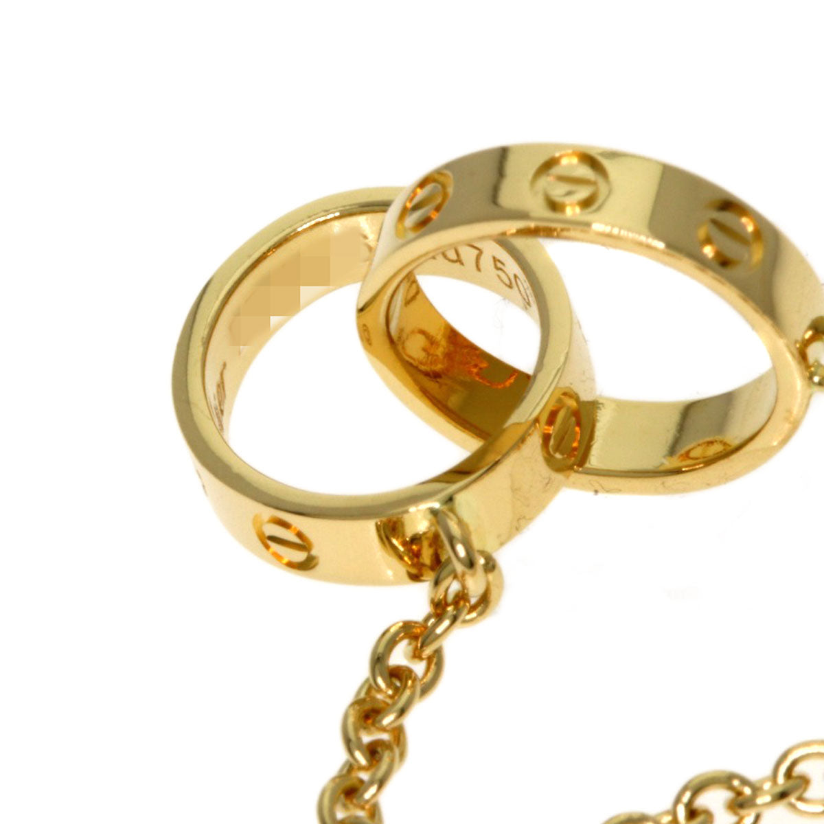 CARTIER Baby love Necklace K18 Yellow Gold Ladies [Used]