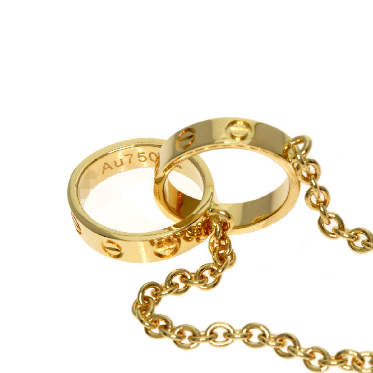 CARTIER Baby love Necklace K18 Yellow Gold Ladies [Used]