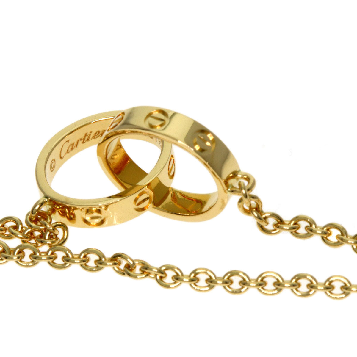 CARTIER Baby love Necklace K18 Yellow Gold Ladies [Used]