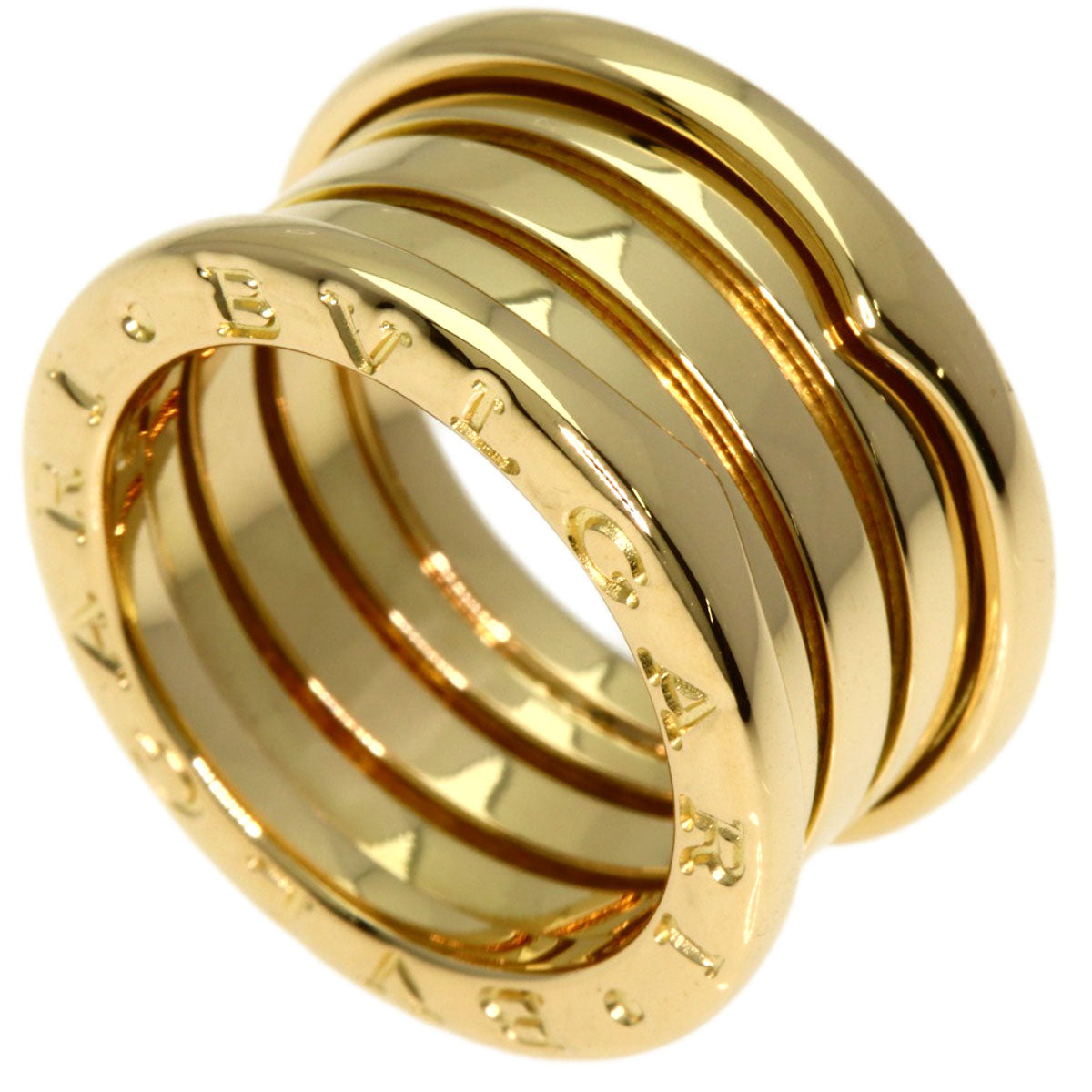 BVLGARI B.zero1 4 Band #48 Ring K18 Yellow Gold Ladies [Used]