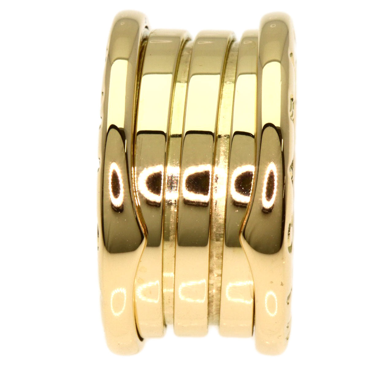 BVLGARI B.zero1 4 Band #48 Ring K18 Yellow Gold Ladies [Used]