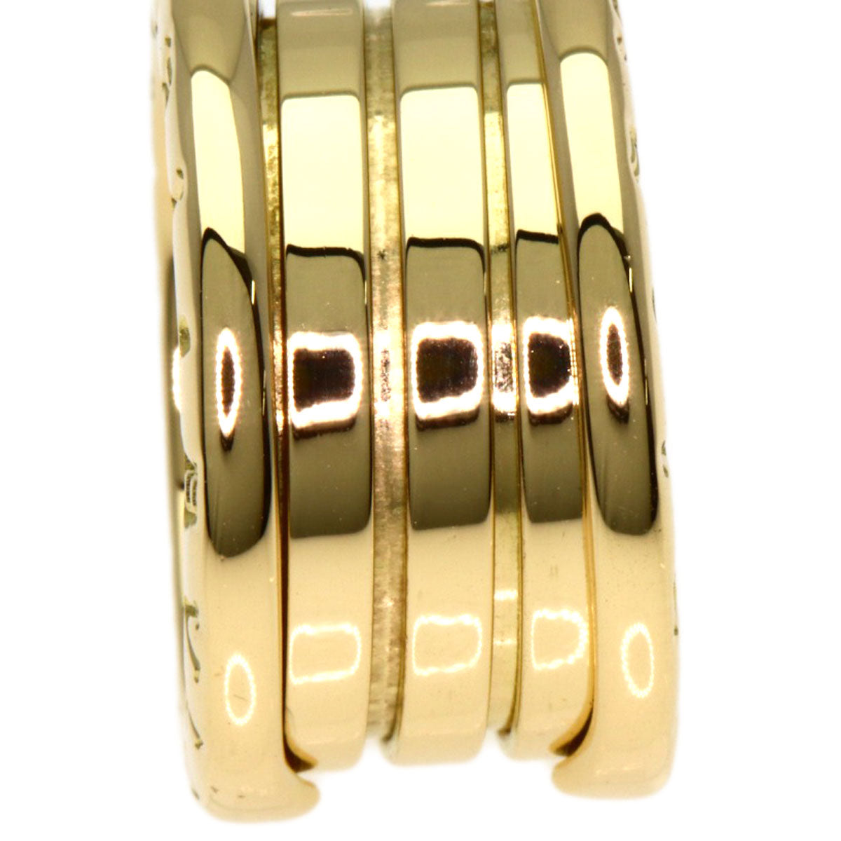 BVLGARI B.zero1 4 Band #48 Ring K18 Yellow Gold Ladies [Used]