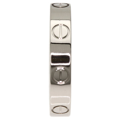 CARTIER Mini love ring #51 Ring K18 White Gold Ladies [Used]