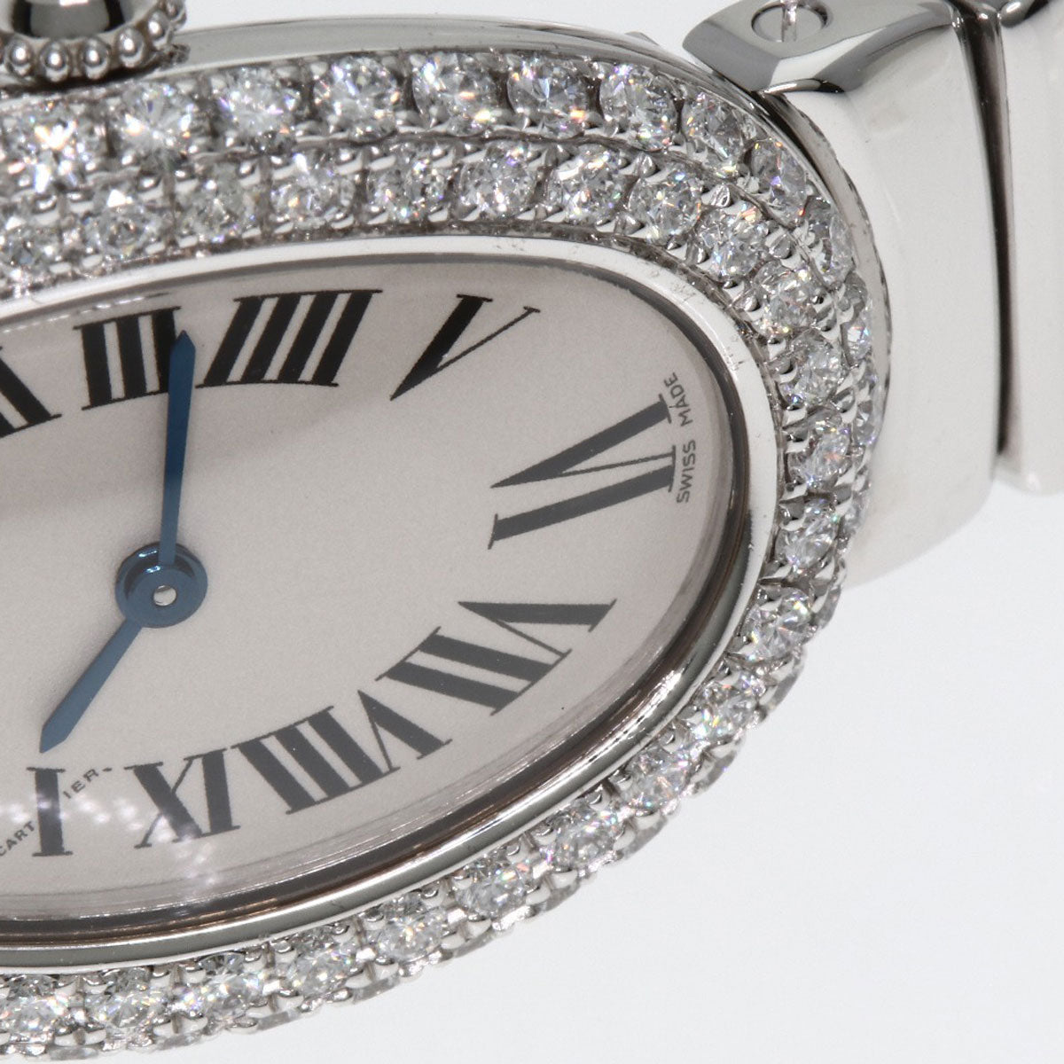 CARTIER Baignoire DiamondBezel Watches WB5097W2 K18 White Gold/K18 White Gold Ladies