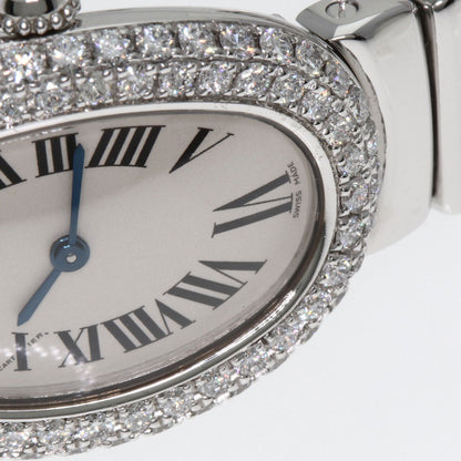 CARTIER Baignoire DiamondBezel Watches WB5097W2 K18 White Gold/K18 White Gold Ladies