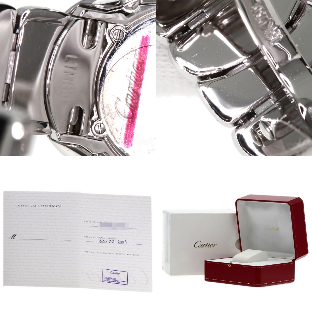 CARTIER Baignoire DiamondBezel Watches WB5097W2 K18 White Gold/K18 White Gold Ladies