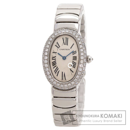 CARTIER Baignoire DiamondBezel Watches WB5097W2 K18 White Gold/K18 White Gold Ladies