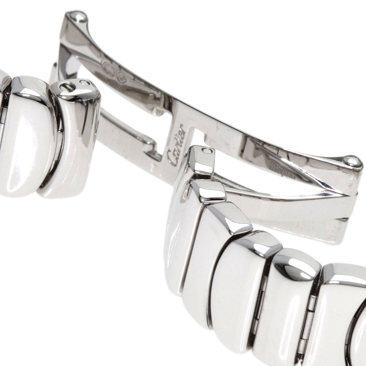 CARTIER Baignoire DiamondBezel Watches WB5097W2 K18 White Gold/K18 White Gold Ladies