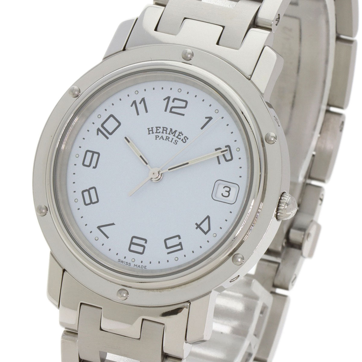 HERMES Clipper Watches CL6.710 Stainless Steel/Stainless Steel mens
