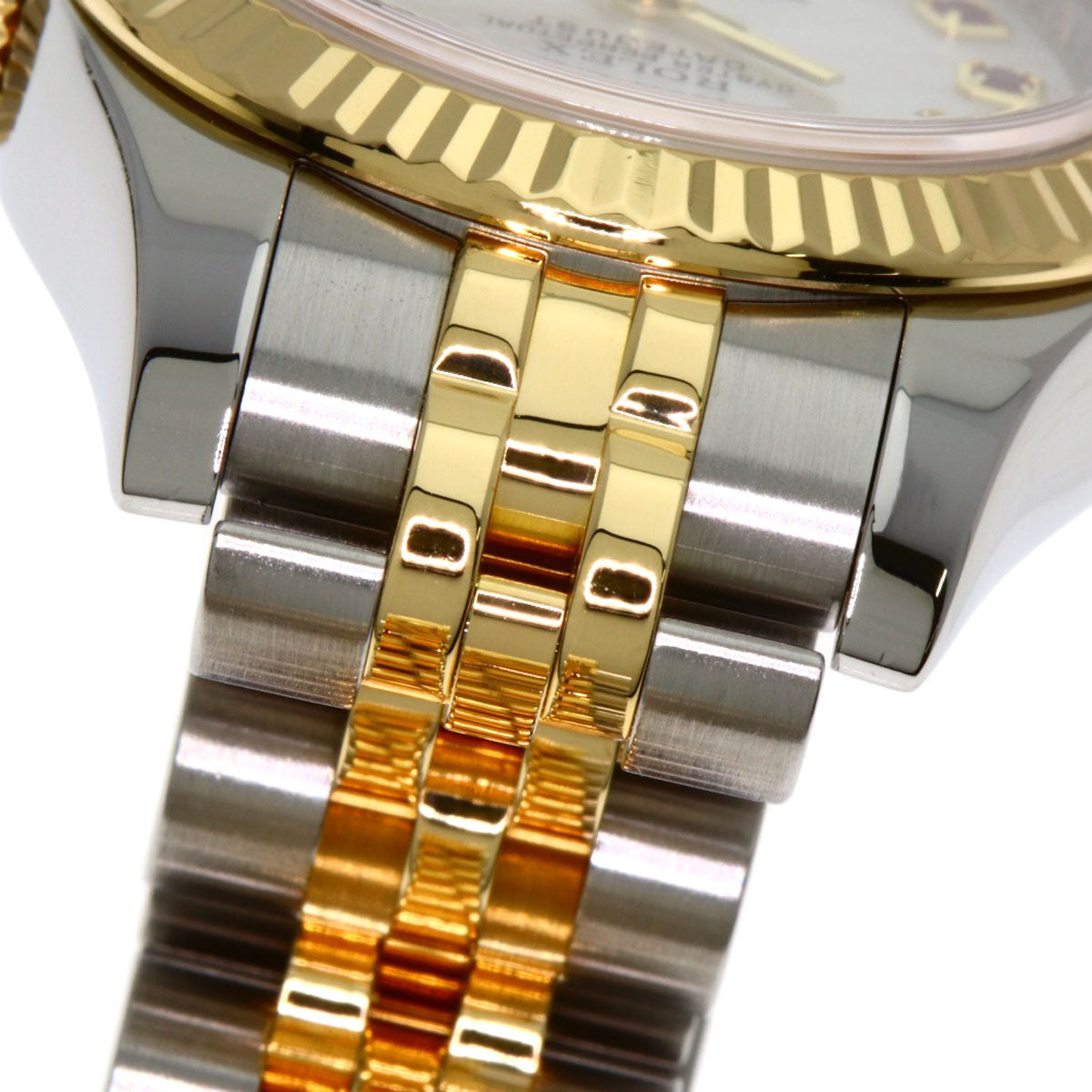 ROLEX Datejust 10P Ruby Watches 179173NGR Stainless Steel/SSxK18YG Ladies