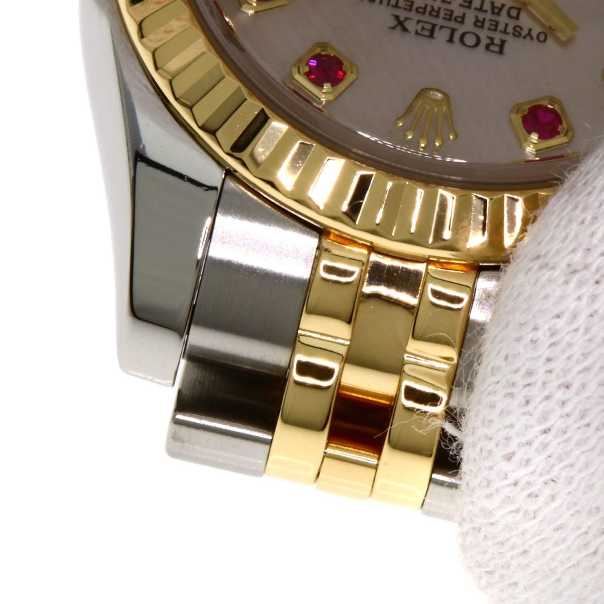 ROLEX Datejust 10P Ruby Watches 179173NGR Stainless Steel/SSxK18YG Ladies