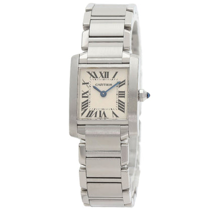 CARTIER Tank francaise SM Watches W51008Q3 Stainless Steel/Stainless Steel Ladies