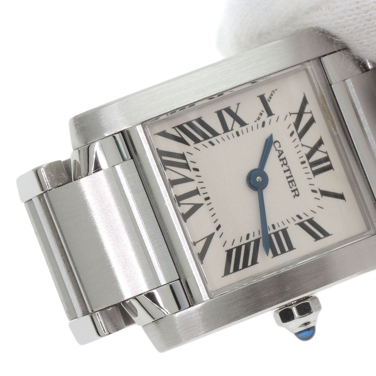CARTIER Tank francaise SM Watches W51008Q3 Stainless Steel/Stainless Steel Ladies